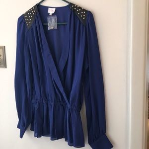 Gorgeous Royal Blue Blouse never worn.